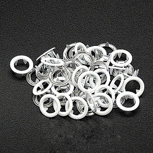 Кнопка трикотажна BABY 9,5мм Біла Глянець 1440шт.