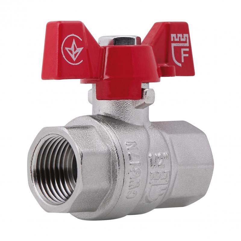 Кран кульовий SD Forte 1/2" ВР для води (метелик) SF602W15, фото 1