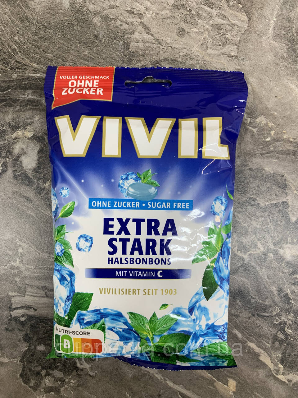 Льодяники Vivil extra stark без цукру 120 грм