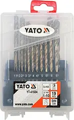 Набір свердел для металу CO-HSS 1-10 мм YATO YT-41604