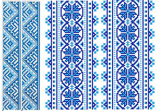 Вафельна картинка Вишивка 8