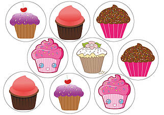 Вафельна картинка Кекси