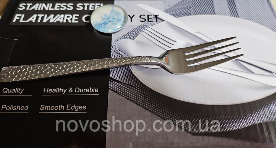 Wildone FLATWARE DC04 12 наборів столових приборів із нержавіючої сталі на 60 предметів