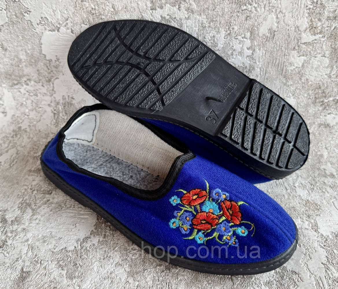Тапочки жіночі вишивка оптом