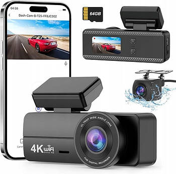 Передня та задня автомобільна камера DYNACAM 4K+1080P B-T25