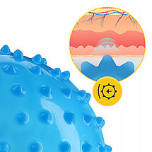 М'яч для пілатесу, йоги, реабілітації 4FIZJO 20 см (масажний) Blue (P-5905973402354), фото 2