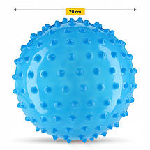 М'яч для пілатесу, йоги, реабілітації 4FIZJO 20 см (масажний) Blue (P-5905973402354), фото 5