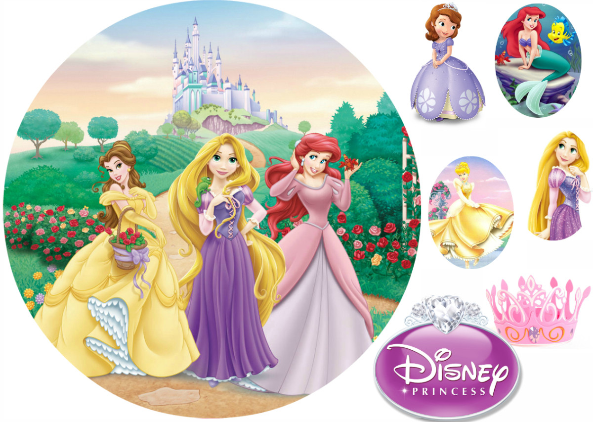 Вафельна картинка Принцеси Дісней 4, фото 1
