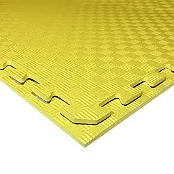 Килимок, м'яка підлога Izolon Eva Sport жовтий (100 х 100 х 1 см.) татамі