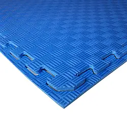 Килимок, м'яка підлога Izolon Eva Sport синій (100 х 100 х 1 см.) татамі