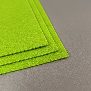 Фетр щільний, 2 мм 20х30 см, колір - салатовий С11
