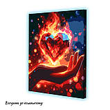 Набір картин за номерами зі світлодіодною підсвіткою Riviera Blanca Сяйво почуттів (ITR-111) 2 шт в наборі, фото 3