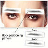Реалістичні наклейки для татуювання брів чорні 9 пар для татуажу вдома Чорний-15, фото 3