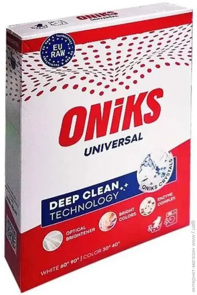 Пральний порошок універсальний безфосфатний 300 г, Oniks, Арт.58842