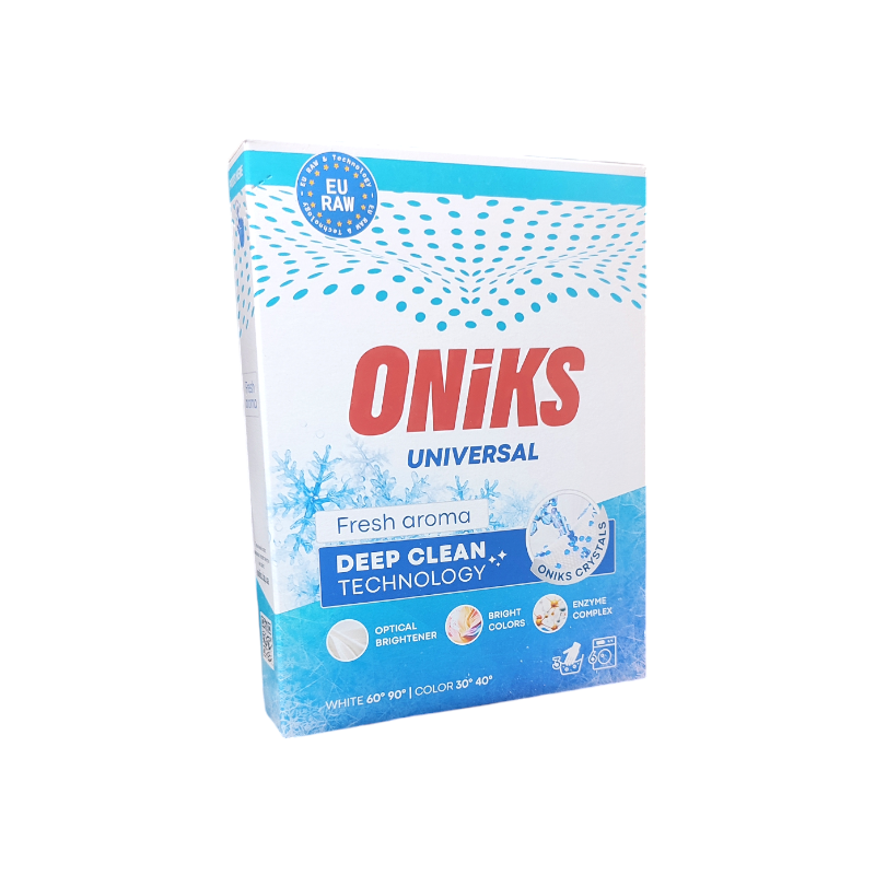 Пральний порошок універсальний безфосфатний Fresh aroma 300 г, Oniks, Арт.58843