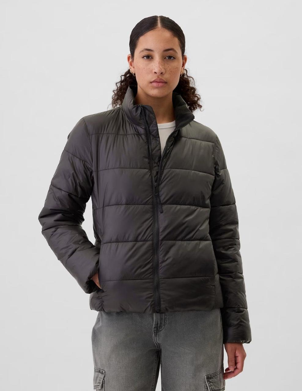 Куртка демісезонна жіноча GAP Puffer Jackets L чорна - фото 1 - id-p2542054643