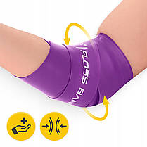 Стрічка компресійна для флосингу 4FIZJO Floss Band 207 x 5 x 0.15 см Violet (P-5905973405225), фото 6