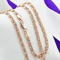 Цепочка медицинское золото Улитка 60 см * 4 мм, Позолота РО