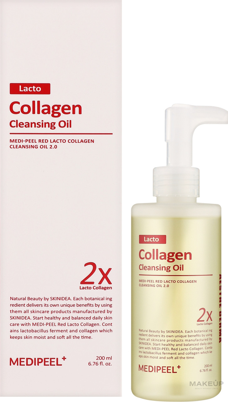 Гідрофільна олія для обличчя з лактобактеріями Medi-Peel Red Lacto Collagen Cleansing Oil 2.0, 200 мл
