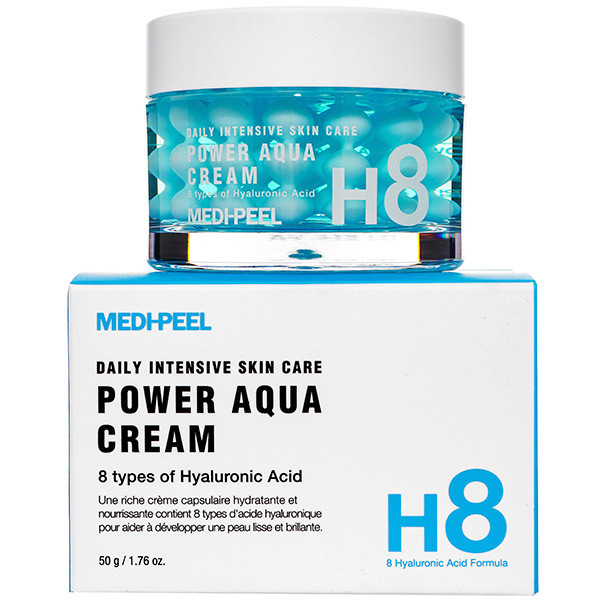 Ліфтинг-крем для обличчя із пептидними капсулами Medi-Peel Power Aqua Cream, 50 мл