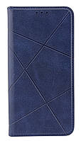 Чохол книжка Business Leather для Samsung Galaxy A52 / A525 на магніті з підставкою темно-синій
