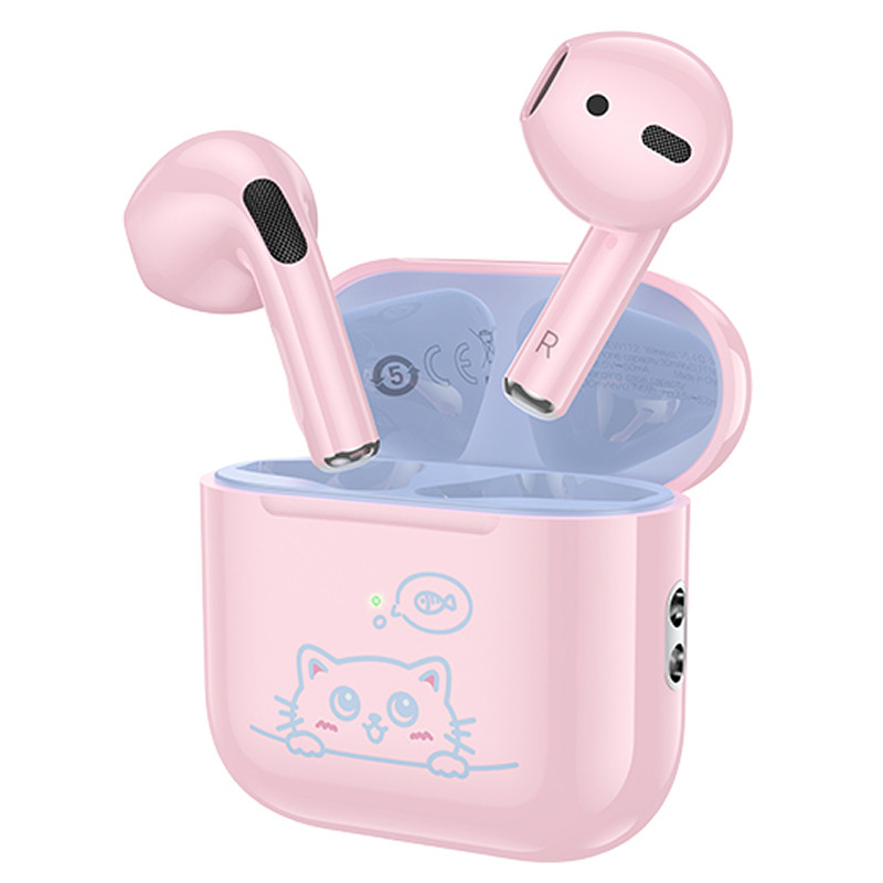 Дитячі бездротові навушники TWS (Bluetooth) Hoco EW112 Pink (Рожевий)