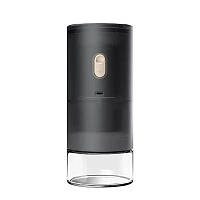 Електрична кавомолка Timemore для дому портативна для кави з акумулятором Чорна зі сталевими жорнами з регулюванням степені помолу