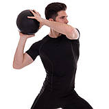 Слембол м'яч набивний для кросфіту та фітнесу Slam Ball Zelart Чорний (вага 6 кг) FI-2672-6, фото 4