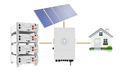 Гібридна станція 5 кВт deye, комплект