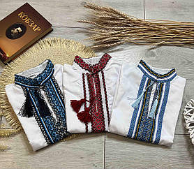 Вишиванка рукав-трансформер для хлопчиків р.116/152; Гурт