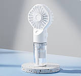 Маленький вентилятор Handy Fan LY-598 акумуляторний із розпиленням води, фото 4