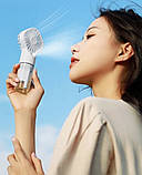 Маленький вентилятор Handy Fan LY-598 акумуляторний із розпиленням води, фото 7