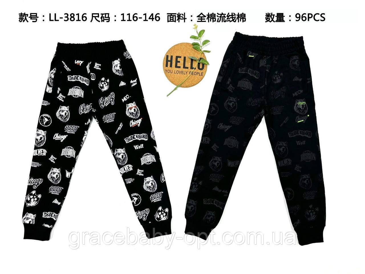 Спортивні штани для хлопчика оптом, Sincere, 116-146 см, № LL-3816, фото 1