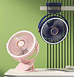 Акумуляторний вентилятор VHG F03 з LED-підсвіткою, фото 5