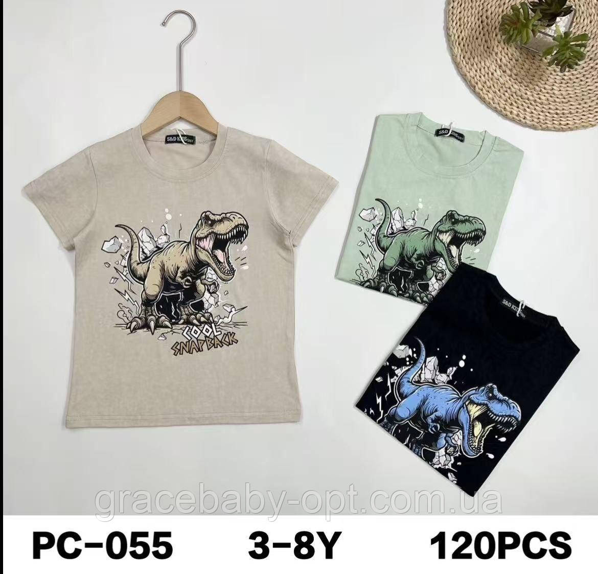 Футболки для хлопчиків оптом, S&D, 3/4-7/8 років, № PC-055
