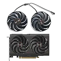 Вентилятори для Sapphire RX 6600/6600XT PULSE Platinum Edition • 2 вентилятори 87 мм • 4-pin