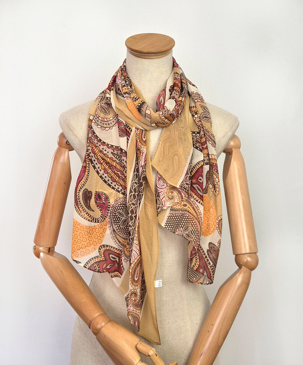 Шарф шифоновий легкий Флоренсіта пейслі, фото 1