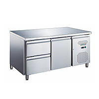 Стіл холодильний GoodFood GF-GN2110TN-HC 2 ящики та двері бічної агрегат