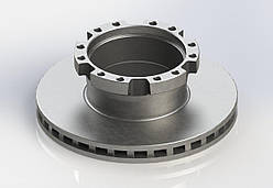 Диск гальмівний задній Karsan Atak/Star "Вентилір". 1шт. [ PSB ] 31100176301