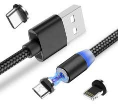 Кабель USB 2.0 Lightning + Micro USB + Type-C, Magnet X-CABLE M3,4994