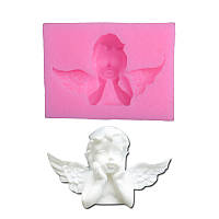 Кондитерський молд Ангел 42 на 57 мм рожевий