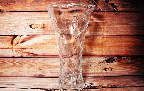 Ваза скляна "Кристали" 235 мм 1 шт (6327), фото 1