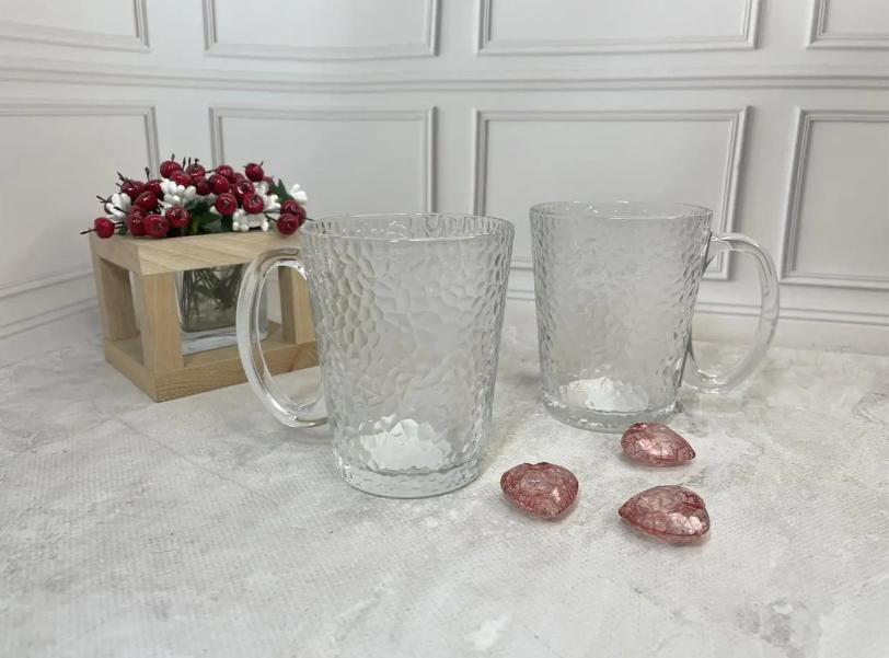 Скляний кухоль Helios Хаммер сайд для чаю 300 мл (ZB40CMW), фото 1