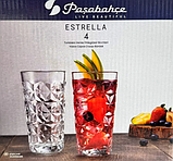 Набір високих склянок Pasabahce Estrella для соку 360 мл 4 шт (520605), фото 3