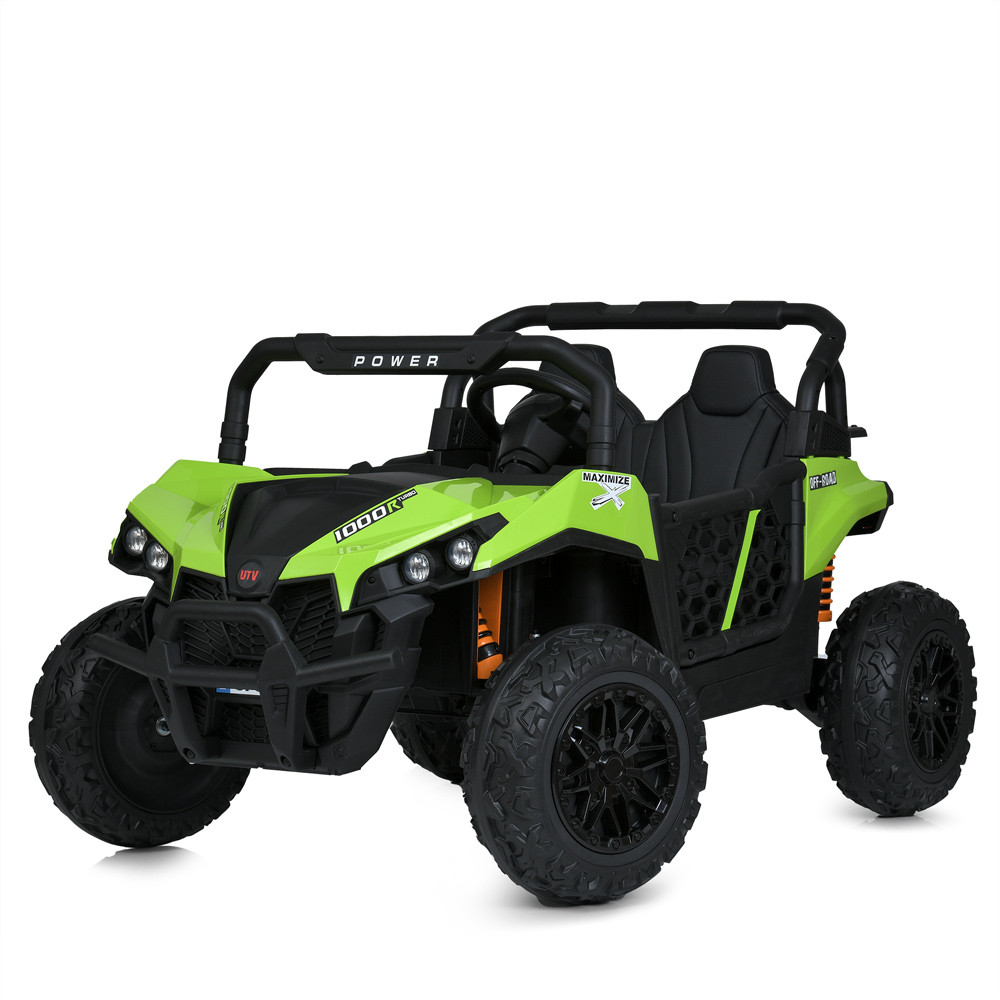 Електромобіль Джип Баггі дитячий (2 мотори 150W, акк 24V7AH, музика, світло, TF, APP) Bambi M 5911EBLR-2-5(24V) Зелений