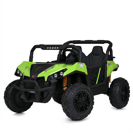 Електромобіль Джип Баггі дитячий (2 мотори 150W, акк 24V7AH, музика, світло, TF, APP) Bambi M 5911EBLR-2-5(24V) Зелений, фото 1