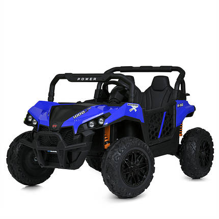 Електромобіль Джип Баггі дитячий (2 мотори 150W, акк 24V7AH, музика, світло, TF, APP) Bambi M 5911EBLR-4-2(24V) Синій, фото 1