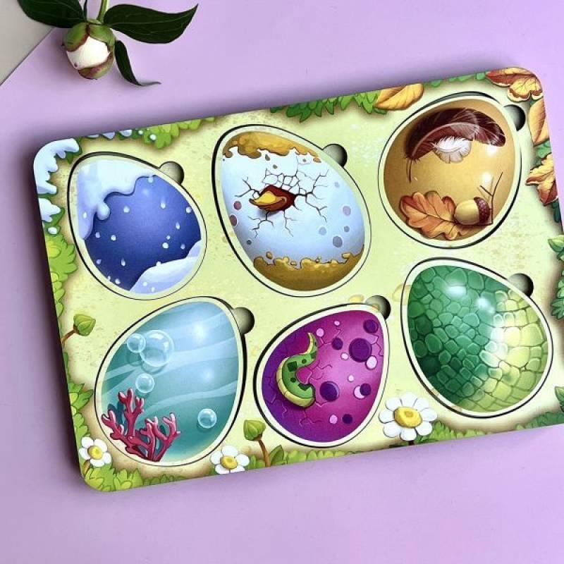 Пазл-сортер Хто в яйці?