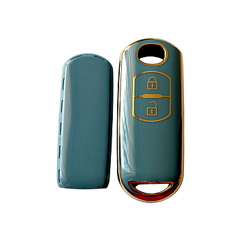 Чохол для ключа Mazda синій