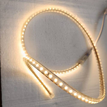 Стрічка LED 220В 3000K 1 метр з вилкою – готовий комплект для освітлення
